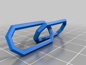 my customized chain generator thin 2 link 3d print model - Mito3D