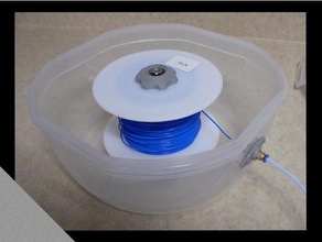 horizontal dry-box set 3d printing anet a8 dry box filament spool holder foxsmart mount 3d print model - Mito3D