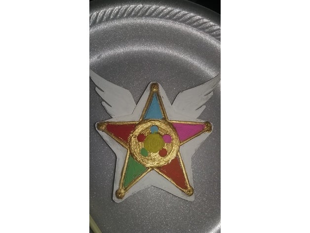 sailor star spilla 3D print model - Mito3D