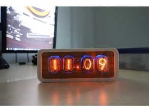 in12 nixie clock case electronics 3d print model - Mito3D