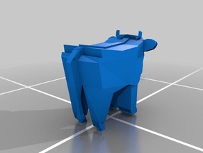 vaca de teste A impressão 3d 3d print model - Mito3D