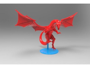Drache Angriff Skulpturen dragon 3d print model - Mito3D