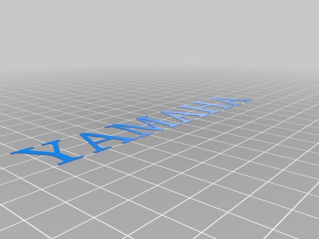 yamaha mektup Otomotiv mektuplar logo 3D print model - Mito3D