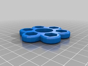 my customized very fidget spinner 6 rays toys & games 3d print model - Mito3D