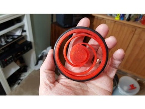 spiral wheel spinner mechanical toys fidget hand toy 3d print model - Mito3D