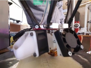 fan duct 40 mm 3d-Drucker Teile 40mm Lüfter montieren fan-duct 3d print model - Mito3D