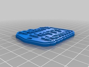 helen lar feliz tag de porta-chaves chaveiros personalizado 3d print model - Mito3D