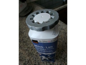milk bottle opener household 3d print model - Mito3D
