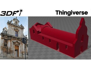 italienische Kirche Gebäude & Strukturen 3dfutureideas 3dmodel Architektur 3d print model - Mito3D