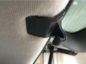 renault scenic gancio posteriore ombrellone automotive 3d print model - Mito3D