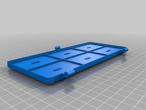 meine angepasste aufklappbaren box v2 - Organisation kundengebundene 3d print model - Mito3D
