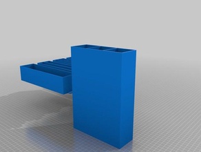fluns ikea 3 drawer box tool holders & boxes customized 3d print model - Mito3D