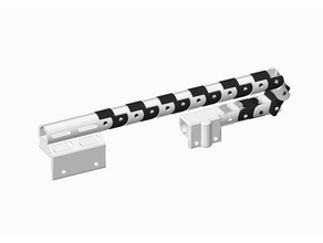 cadena boru pasacable 3d yazıcı aksesuarları kablo bezleri zincir conducto borulu 3d print model - Mito3D