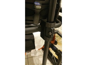 wheelchair cane insert assistivetech parts 3d print model - Mito3D