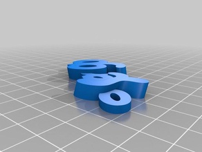 il mio personalizzato iamburny v2 di testo - nome keyfob portachiavi sergio i su misura 3d print model - Mito3D