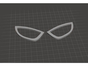 spiderman lenses 3d printing amazingspiderman marvel tasm venom 3d print model - Mito3D