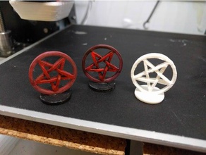 pentagram token toy & game accessories others tokens 3d print model - Mito3D