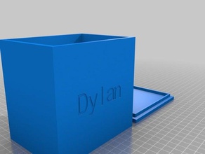 dylan box containers customized 3d print model - Mito3D