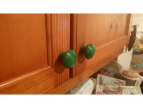 armoire de cuisine bouton décor le cabinet la poignée porte 3d print model - Mito3D