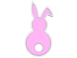 bunny lop eared fridge magnet animals easter rabbit wslab 3d print model - Mito3D