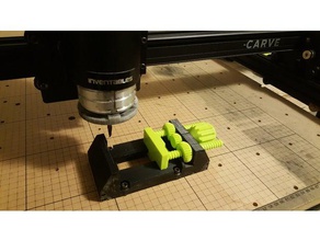 yet another machine vise re-mixied xcarve tools clamp cnc holddown shapeoko 3d print model - Mito3D