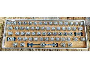 hhkb style 60 keyboard plate cherry mx alps costar stab compatible electronics 3d print model - Mito3D