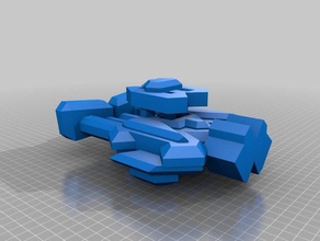 ram spacehip La impresión en 3d la nave espacial 3d print model - Mito3D