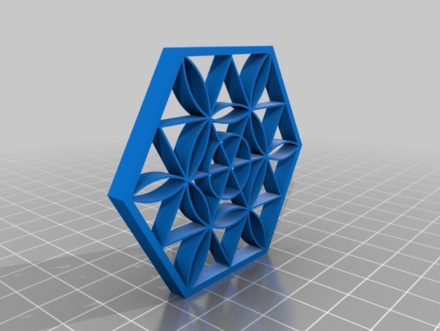 stampabile fiore cosa matematica arte 3D print model - Mito3D