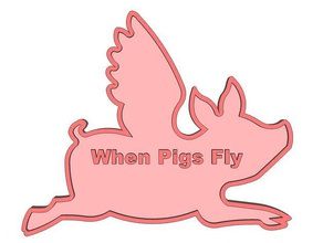 pigs fly fridge magnet animals pig piggy wslab 3d print model - Mito3D