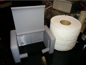 quick change toilet paper holder remix bathroom 3d print model - Mito3D