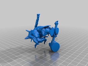 minatour- mobil legends sculptures centaur minotaur taurus 3d print model - Mito3D