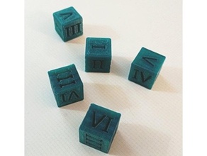 roman dice toy & game accessories 3d print model - Mito3D