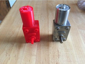 high torque turbo geared motor model parts 3d print model - Mito3D