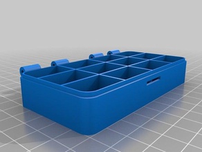 hinged box drone spares v1 organization container customized storage 3d print model - Mito3D