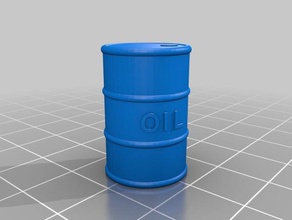 customizable oil drum toys & games barrel brio customizer 3d print model - Mito3D