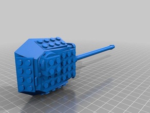 lego tank panter turrent 3d print model - Mito3D