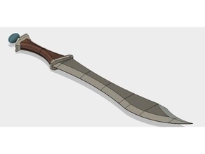 scimitar props larp sword swords 3d print model - Mito3D