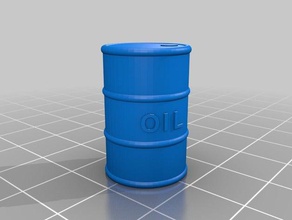 mi personalizados tambor de aceite juegos y juguetes personalizado 3d print model - Mito3D