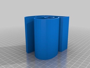 phoneti-Tassen alphabet desktop Stifthalter Container cup container Bleistift-cup Stift-Halter Typografie 3d print model - Mito3D