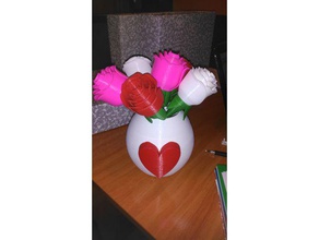 grand romantique vase décor 3d print model - Mito3D