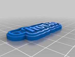 rocio Schlüsselanhänger kundengebundene 3d print model - Mito3D