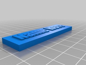 custom nameplate signs & logos customizable fun openscad 3d print model - Mito3D