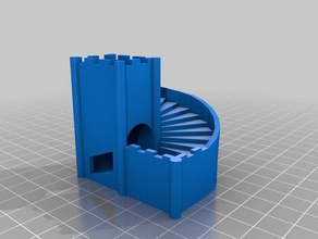stairs dice tower 3d print model - Mito3D
