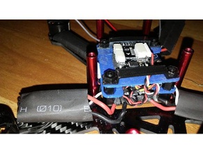 32mm güverte r c araçlar cc3d drone elektronik naze32 dört 3d print model - Mito3D