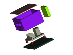 mosfet-Montage-box 20x20 Aluminium-Rahmen 3d-drucken corexy Drucker erstellt von freecad hypercube hypercube-Drucker aus 3d print model - Mito3D
