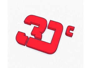 3dc logotipo La impresión en 3d 3d print model - Mito3D