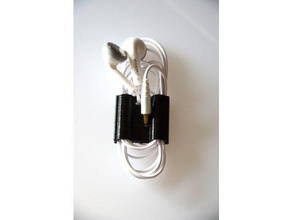 earbud holder - clip auricolari audio 3d print model - Mito3D
