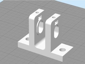 aurora a3 eje y ajuste de la tensión polea montaje ¡uf Impresora 3d las piezas el tensor correa eje-y 3d print model - Mito3D