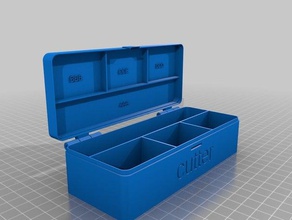 meine angepasste aufklappbaren box 1xn v2 - Organisation kundengebundene 3d print model - Mito3D