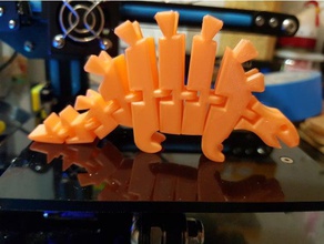 dw stegosaurus animals animal dinosaur movable taiwan 3d print model - Mito3D